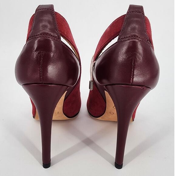 IRO Burgundy Suede/Leather Pumps Women's Size 37 (US 6.5) - Picture 7 of 15